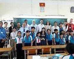 Happy Students and Teachers in Ho Chi Minh