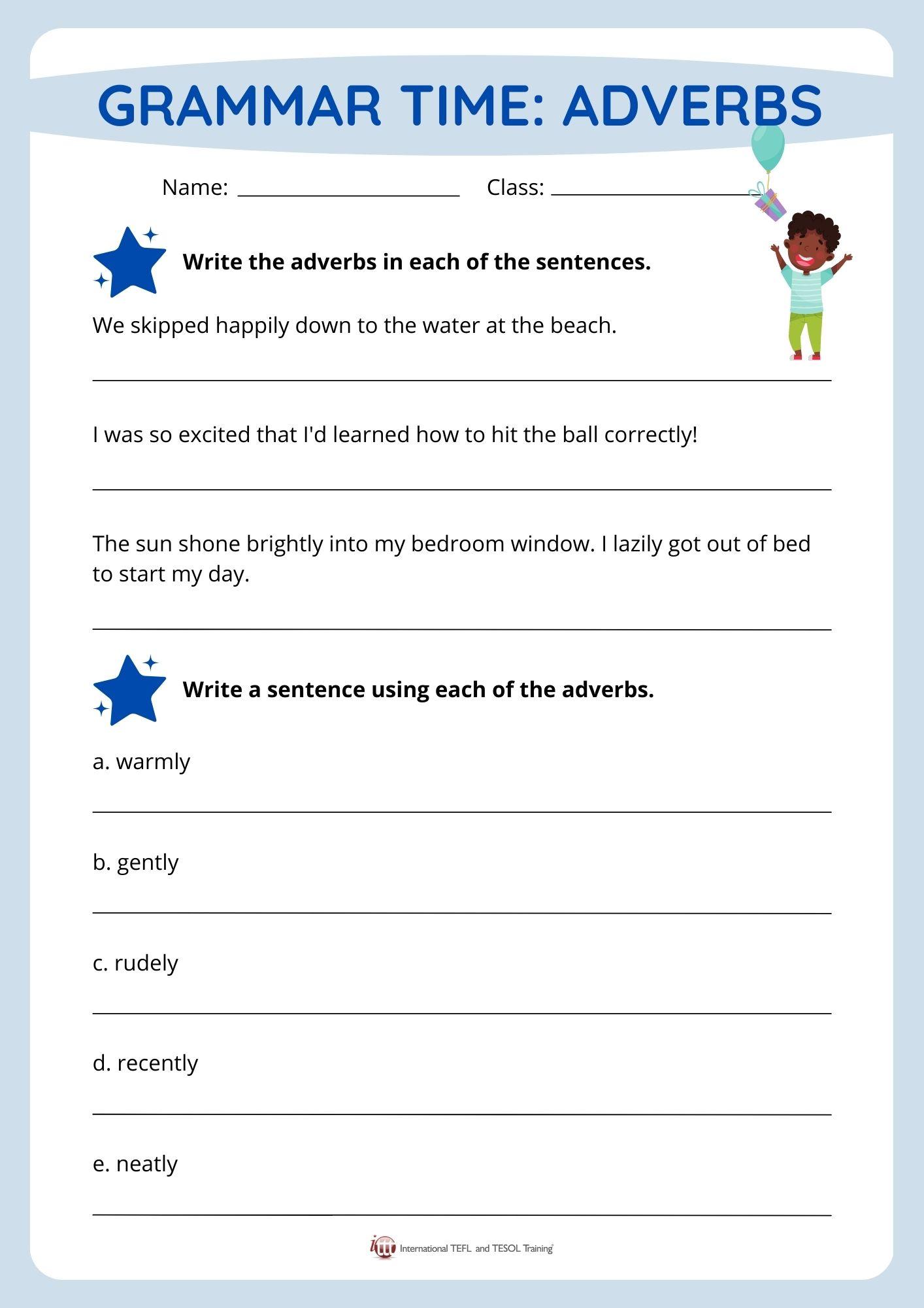 Recognizing Adjectives Worksheet Worksheets For Kindergarten